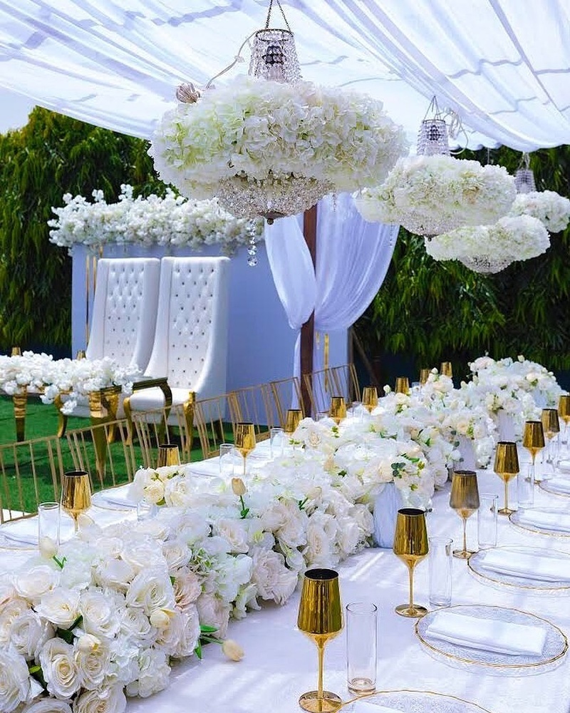 Centerpieces design by Fine Art Events